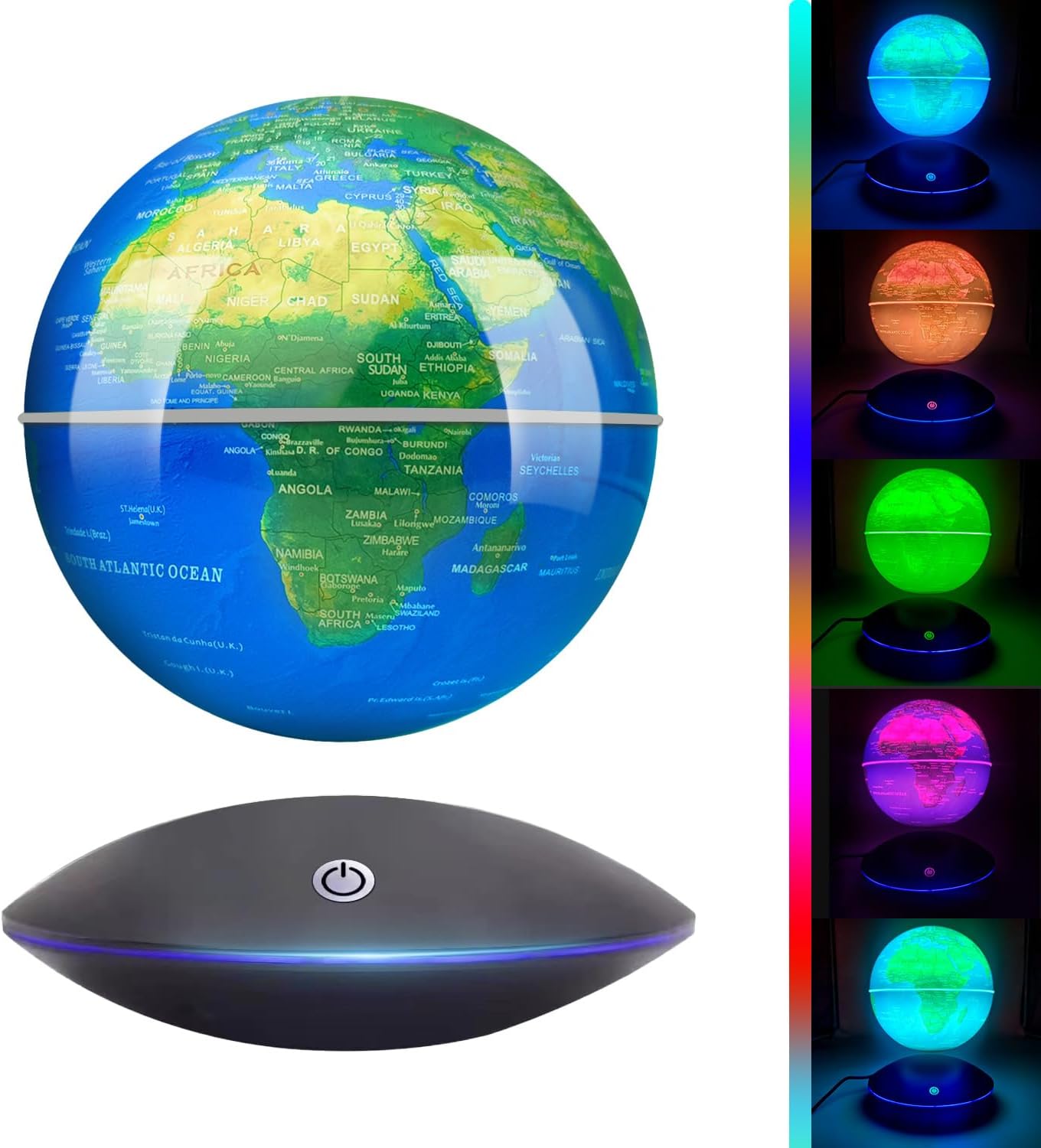 Office Tech And Gadgets - Magnetic Levitating Globe with LED Light,