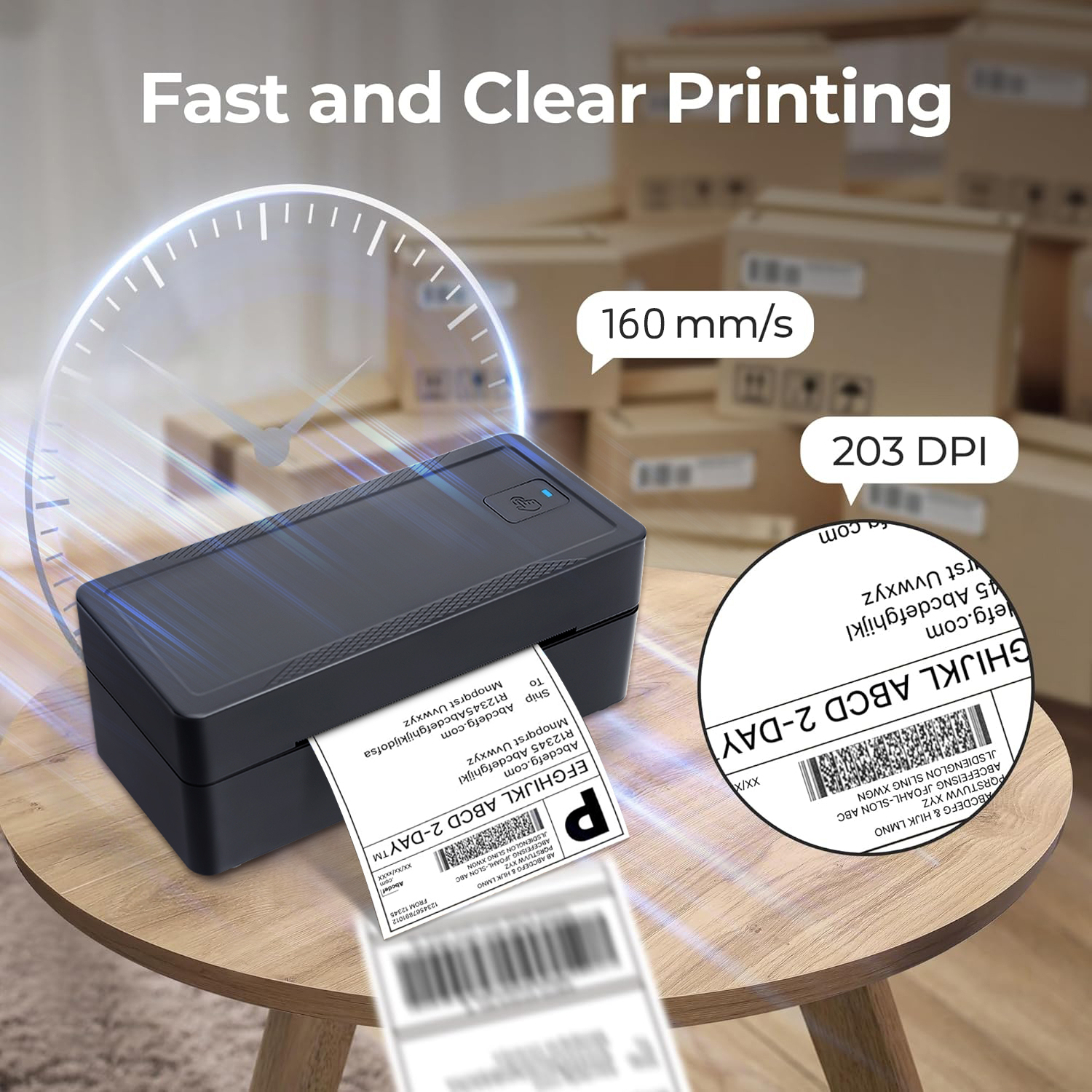 4'' 4x6 Inch 100mm Thermal Pap - Label Printer Thermal reseña y precio