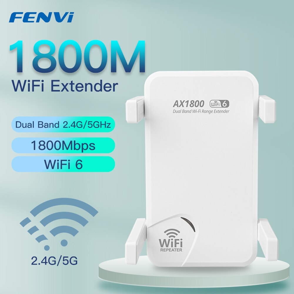 FENVI WiFi6 AX1800 Wireless Re - Wifi Range Extender reseña y precio