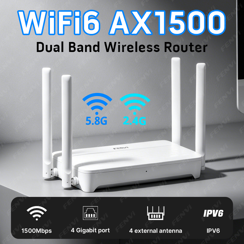 WiFi 6 AX1500 Router Gigabit W - Wifi Range Extender reseña y precio