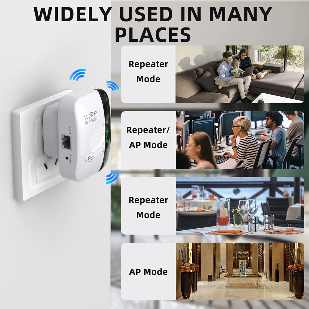 2.4G Wireless WiFi Booster 300 - Wifi Range Extender reseña y precio