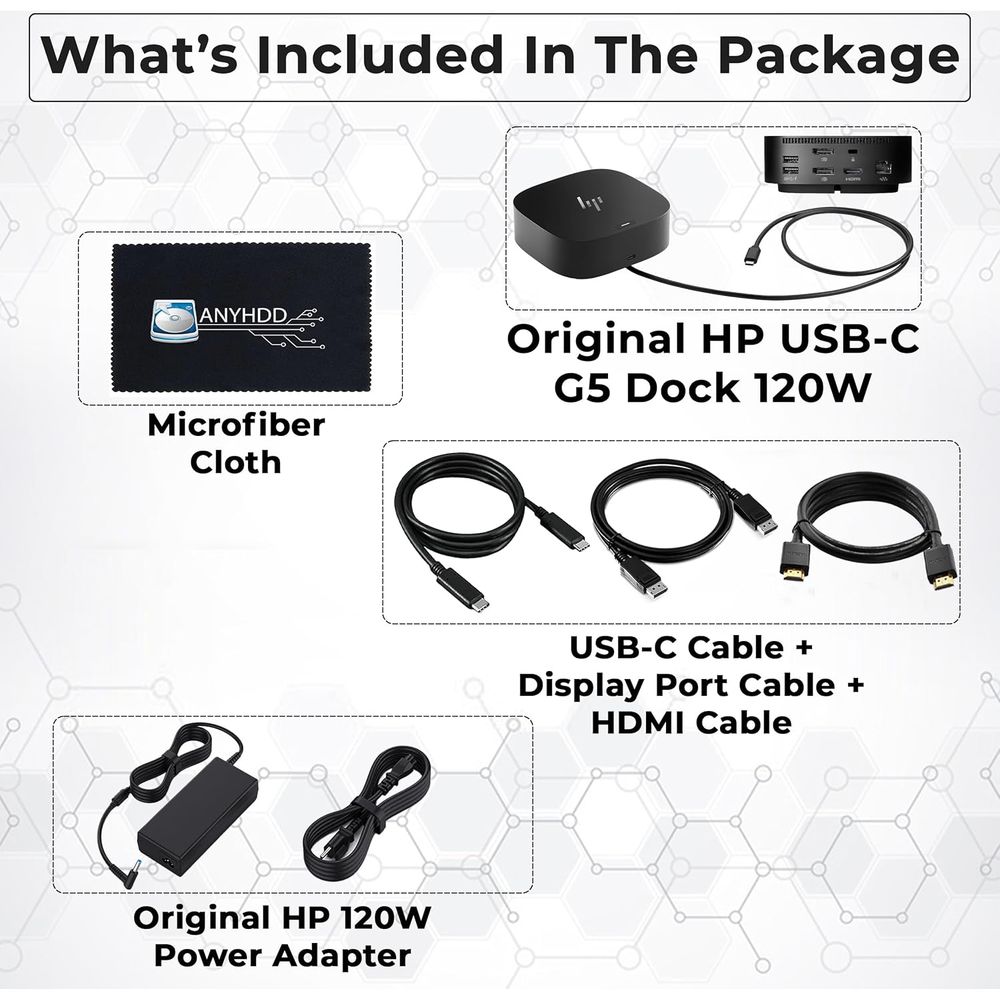 Docking Station with 120W Char - Docking Station Usb C reseña y precio