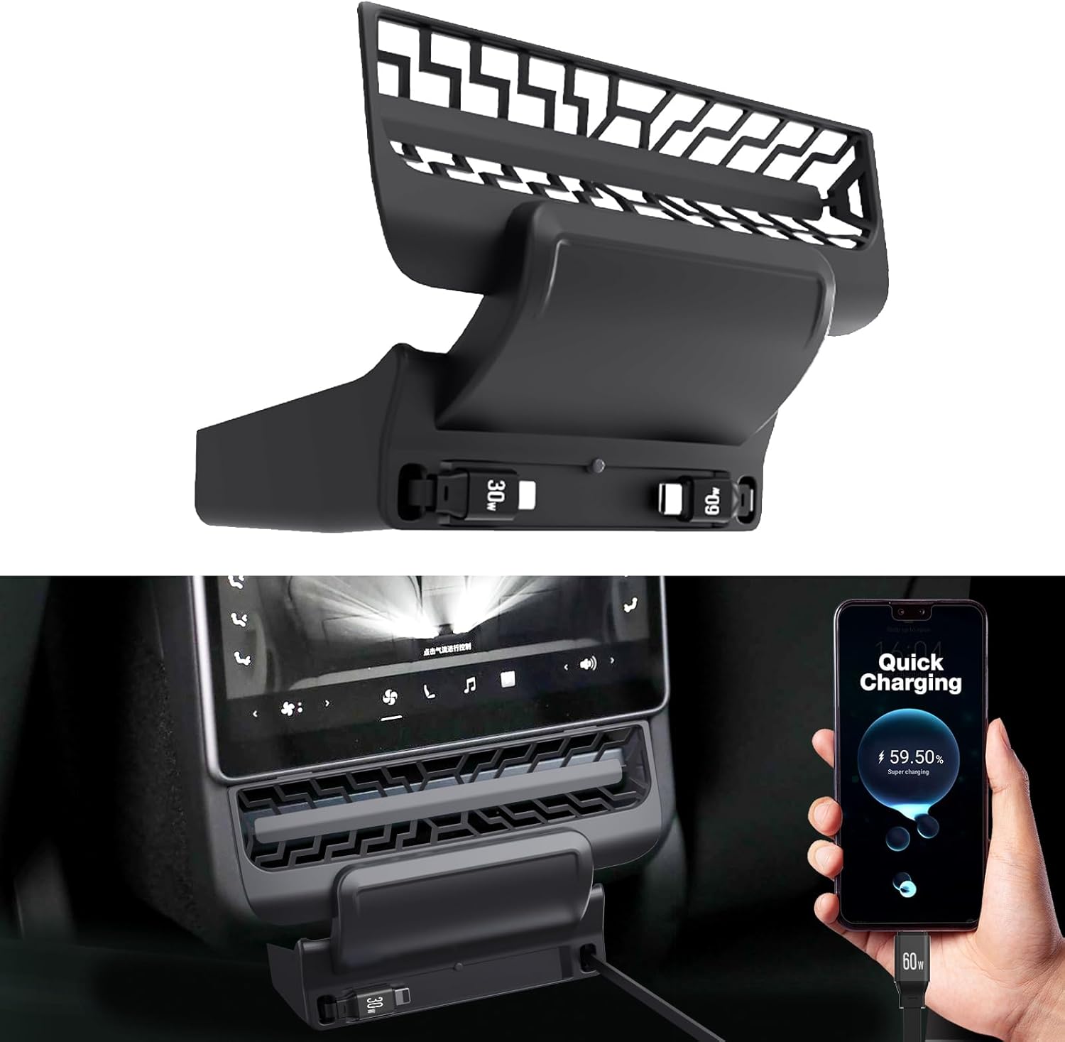 For Tesla Model 3/Y 2021-2023  - Docking Station Usb C reseña y precio