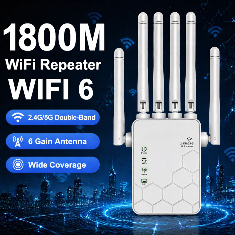 AX1800 WiFi 6 Extender Dual Ba - Wifi Range Extender reseña y precio