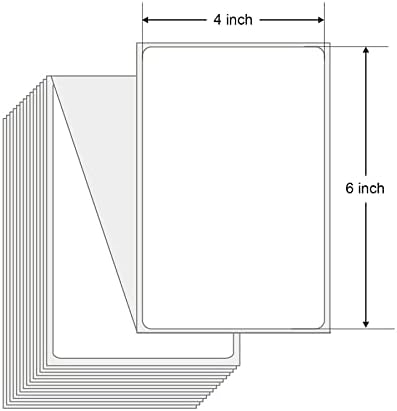 4x6 White Mailing Fanfold Post - Label Printer Thermal reseña y precio