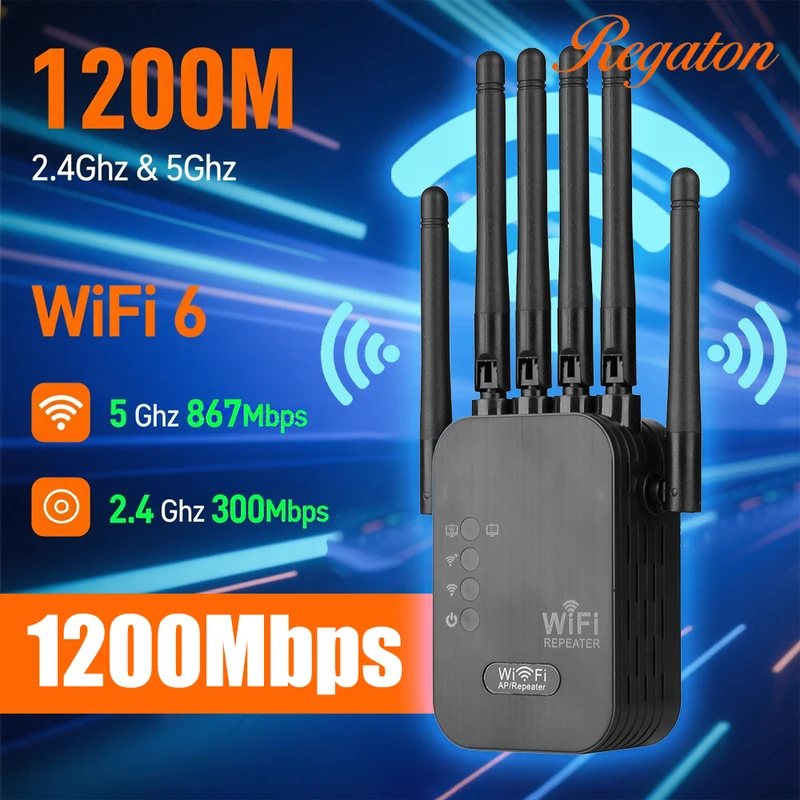 Wireless 5G WiFi Repeater 1200 - Wifi Range Extender reseña y precio