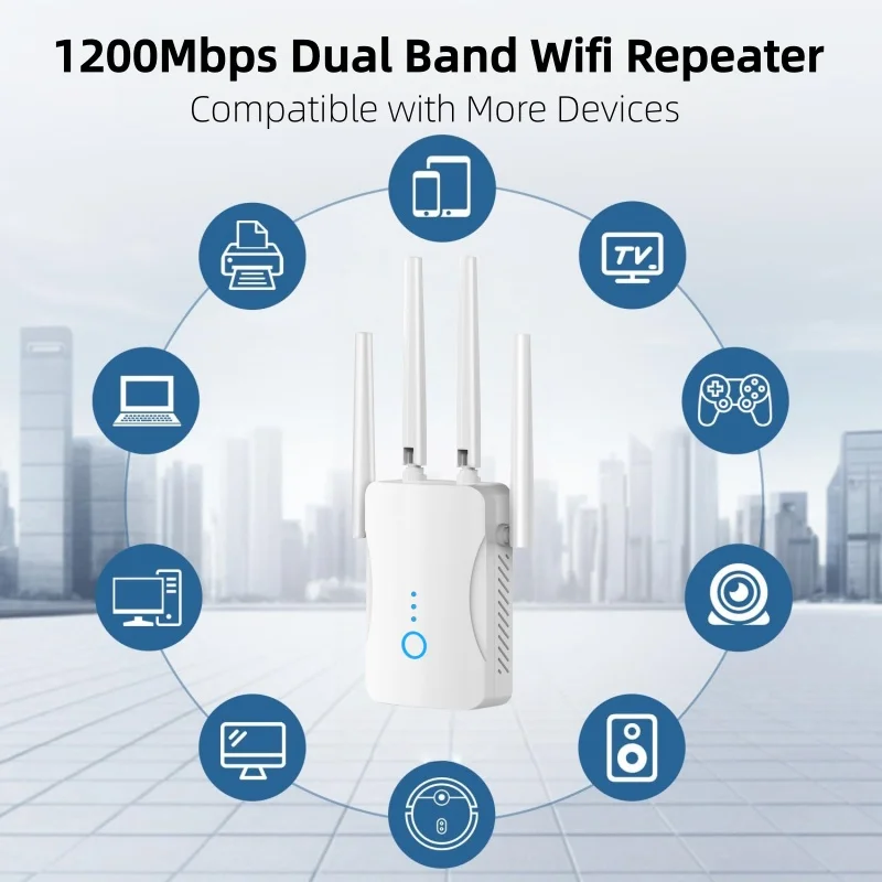 1200Mbps Dual Band WiFi Repeat - Wifi Range Extender reseña y precio
