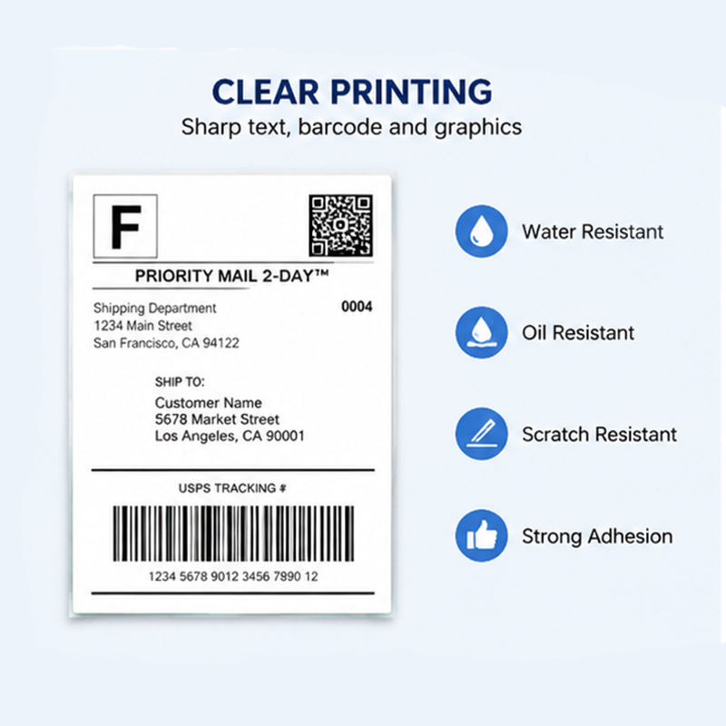 325 Sheets 4''x6'' White Therm - Label Printer Thermal reseña y precio