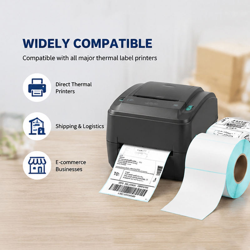 325 Sheets 4''x6'' White Therm - Label Printer Thermal reseña y precio
