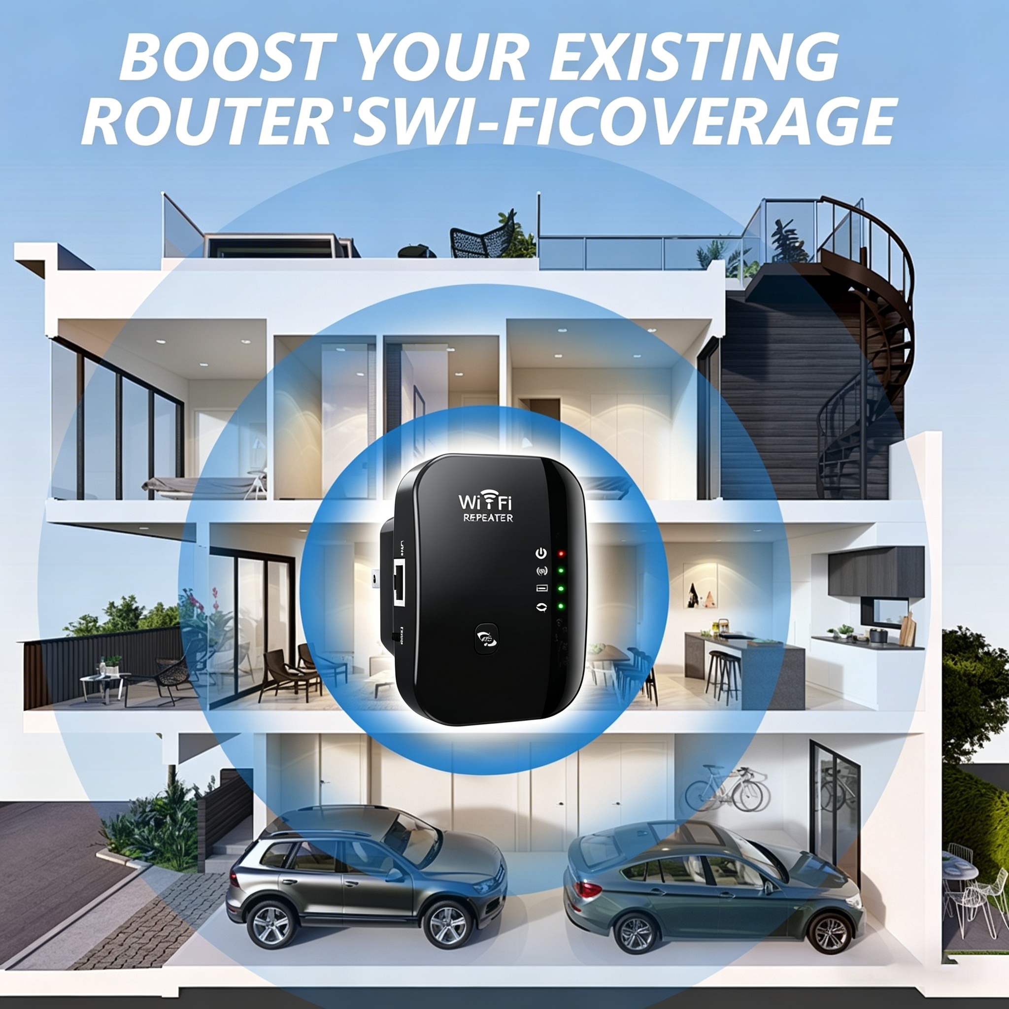 Wireless 300M 2.4GHz WiFi Rang - Wifi Range Extender reseña y precio