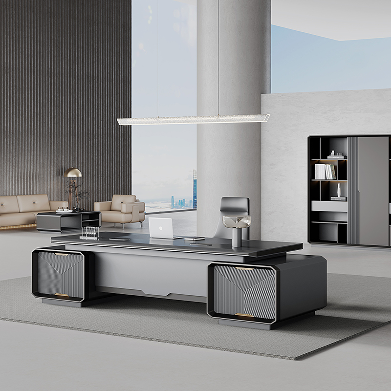 -Modern Luxury Wooden Desk Wor - Office Tech Design reseña y precio