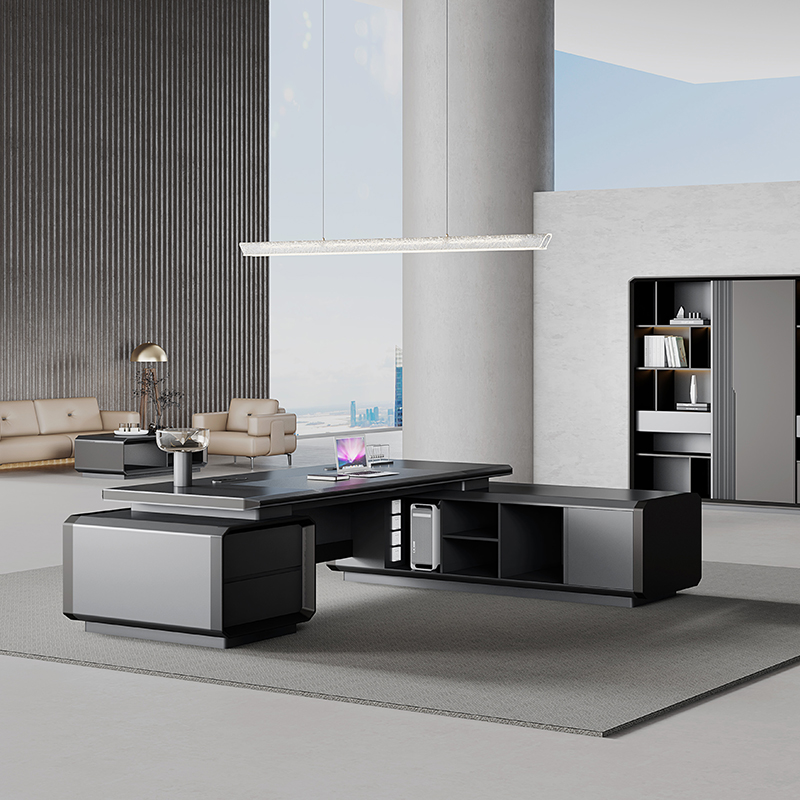 -Modern Luxury Wooden Desk Wor - Office Tech Design reseña y precio