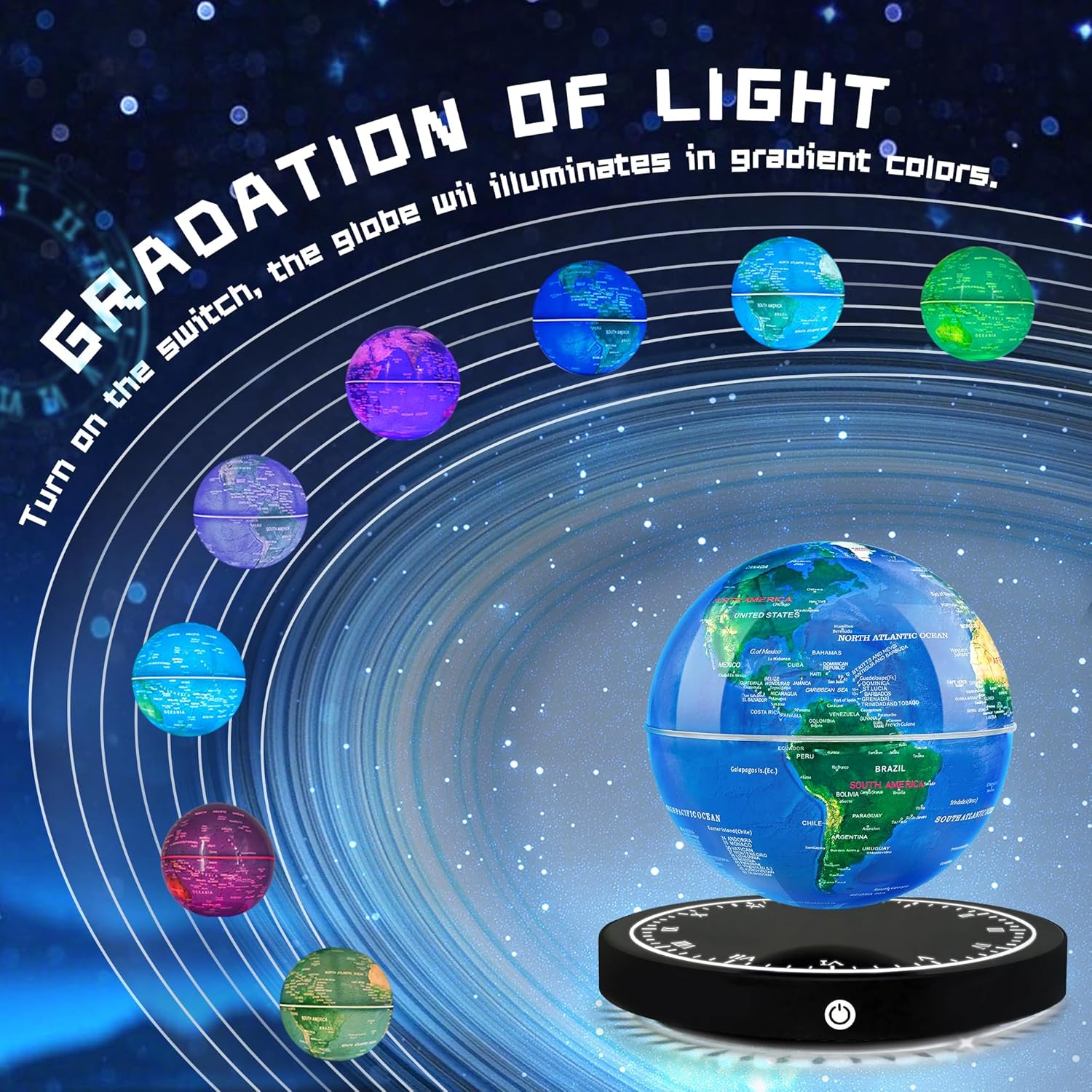 Magnetic Levitating Globe with - Office Tech And Gadgets reseña y precio