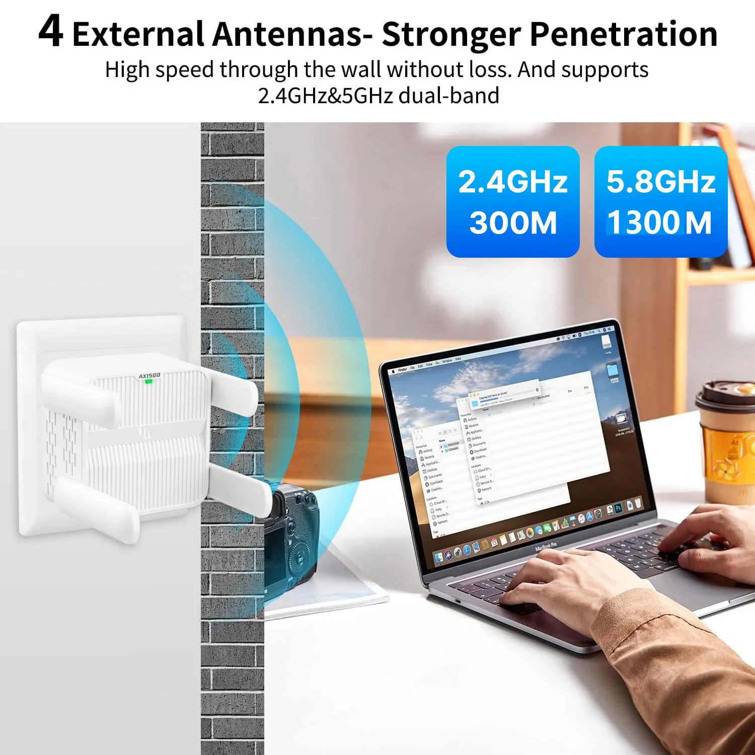 KEBIDUMEI 5Ghz AX1500 WiFi 6 R - Wifi Range Extender reseña y precio