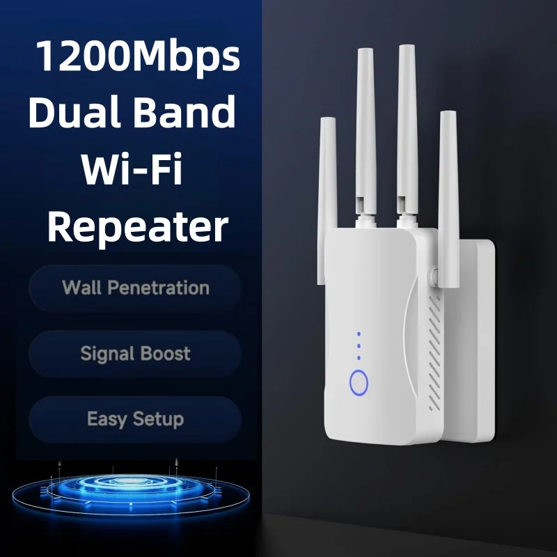 2.4G/5GHz Dual Band WiFi Repea - Wifi Range Extender reseña y precio