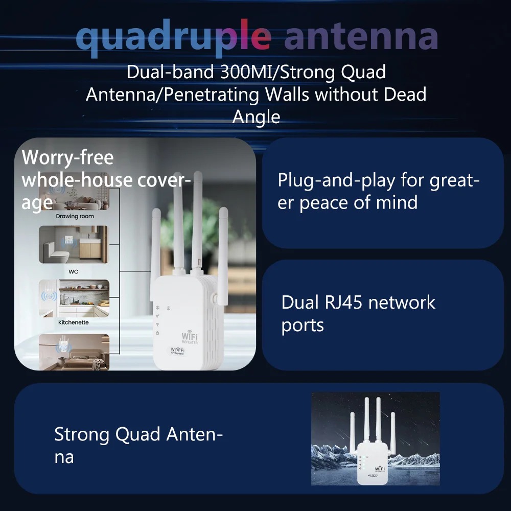 300Mbps Wireless WiFi Repeater - Wifi Range Extender reseña y precio